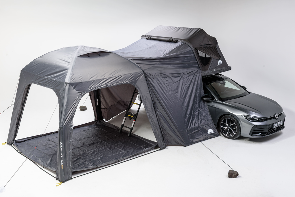 [FBRS2MV3] Vorzelt gross Family Base (Pavillon, Connector, Boden, Pumpe) Roof Space (Connecteur M (PKW, kleinere SUV), Roof Space 2)