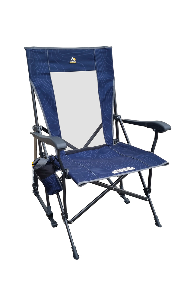 [9962555] Chaise à bascule RoadTrip Rocker GCI Outdoor (Navy Topo)