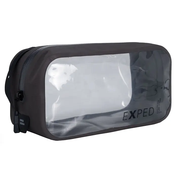 [7640277848801] Packsack Organizer Cube Clear charcoal 3l Exped
