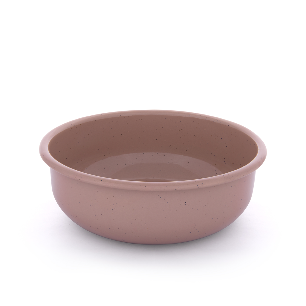 [CKW-1085] Bol Rolled Enamelware, dusty rose, Barebones